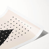 Boho Wall Art | Geometric Triangle Print | Modern Minimalist Canvas