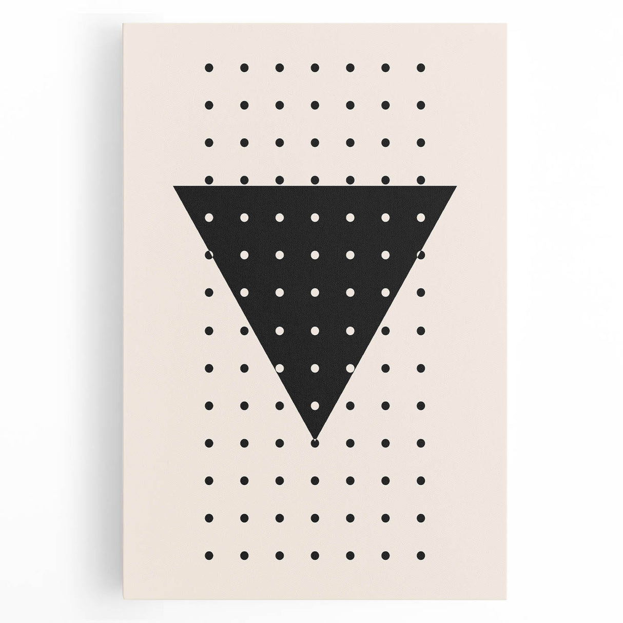 Boho Wall Art | Geometric Triangle Print | Modern Minimalist Canvas