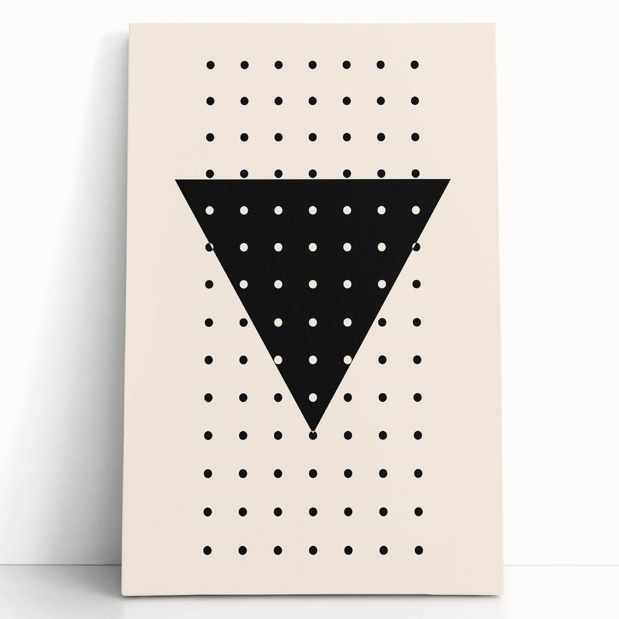 Boho Wall Art | Geometric Triangle Print | Modern Minimalist Canvas