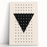 Boho Wall Art | Geometric Triangle Print | Modern Minimalist Canvas