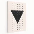 Boho Wall Art | Geometric Triangle Print | Modern Minimalist Canvas