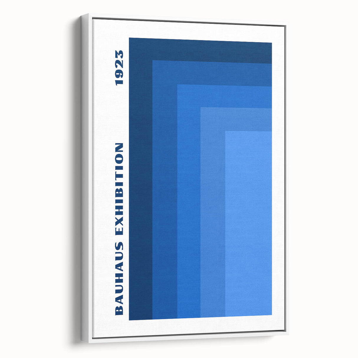 Bohemian Blue Geometric Wall Art | Eclectic Bauhaus Boho Decor Print