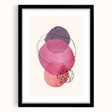 Boho Wall Art | Abstract Watercolor Circles Print | Vibrant Boho Decor