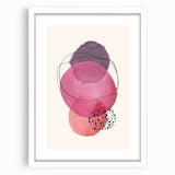 Boho Wall Art | Abstract Watercolor Circles Print | Vibrant Boho Decor
