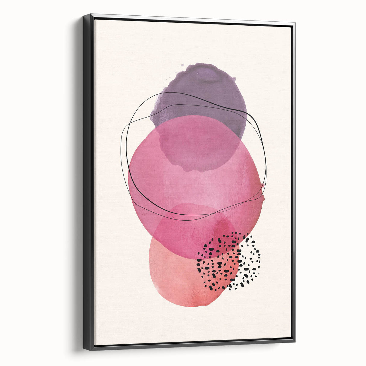 Boho Wall Art | Abstract Watercolor Circles Print | Vibrant Boho Decor