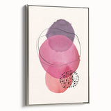 Boho Wall Art | Abstract Watercolor Circles Print | Vibrant Boho Decor