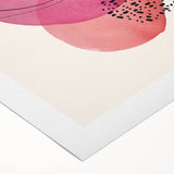 Boho Wall Art | Abstract Watercolor Circles Print | Vibrant Boho Decor