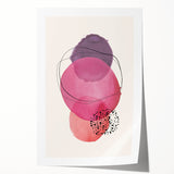 Boho Wall Art | Abstract Watercolor Circles Print | Vibrant Boho Decor