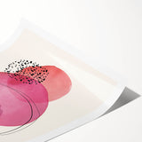 Boho Wall Art | Abstract Watercolor Circles Print | Vibrant Boho Decor