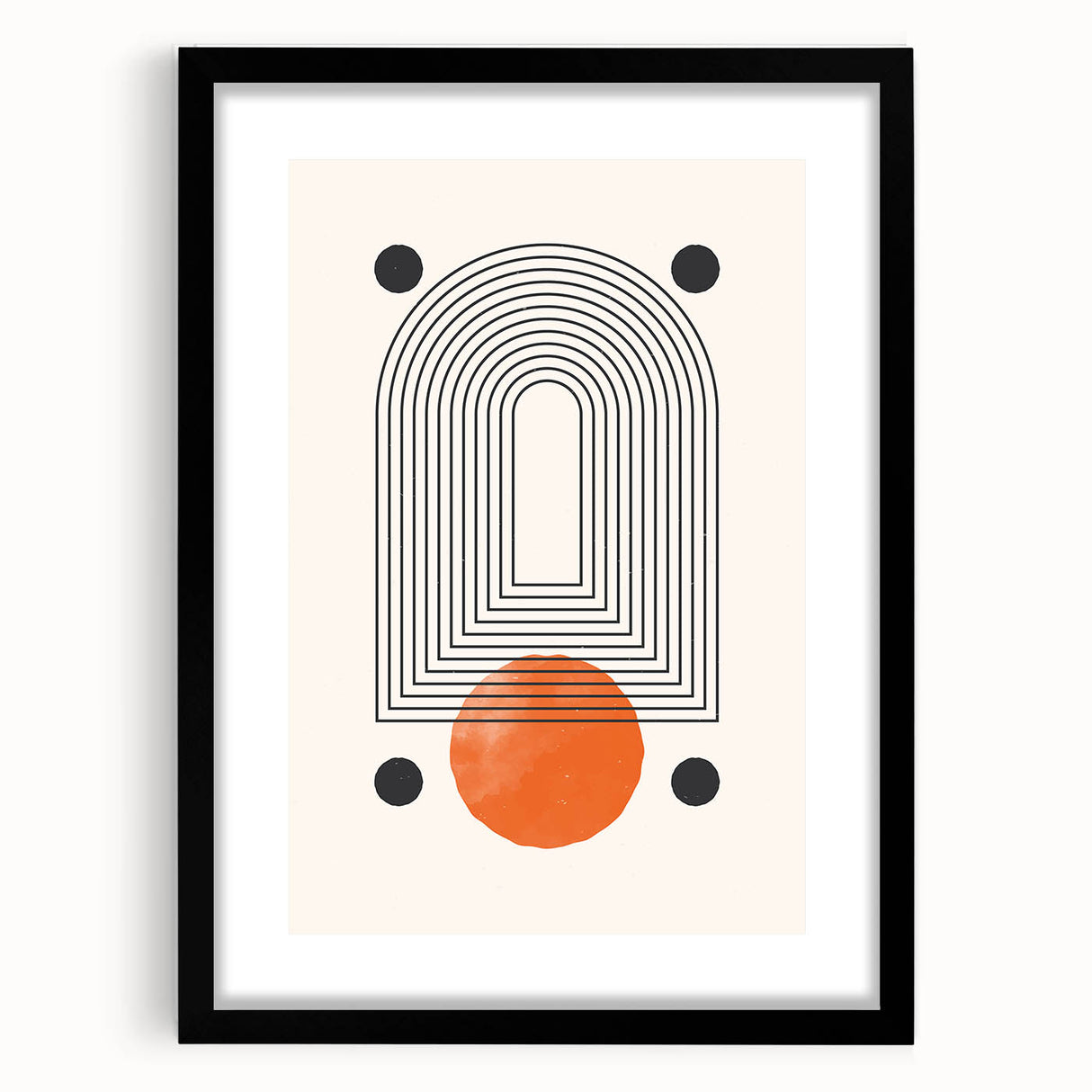 Boho Wall Art | Abstract Geometric Arch Print | Modern Boho Decor