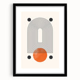 Boho Wall Art | Abstract Geometric Arch Print | Modern Boho Decor