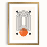 Boho Wall Art | Abstract Geometric Arch Print | Modern Boho Decor