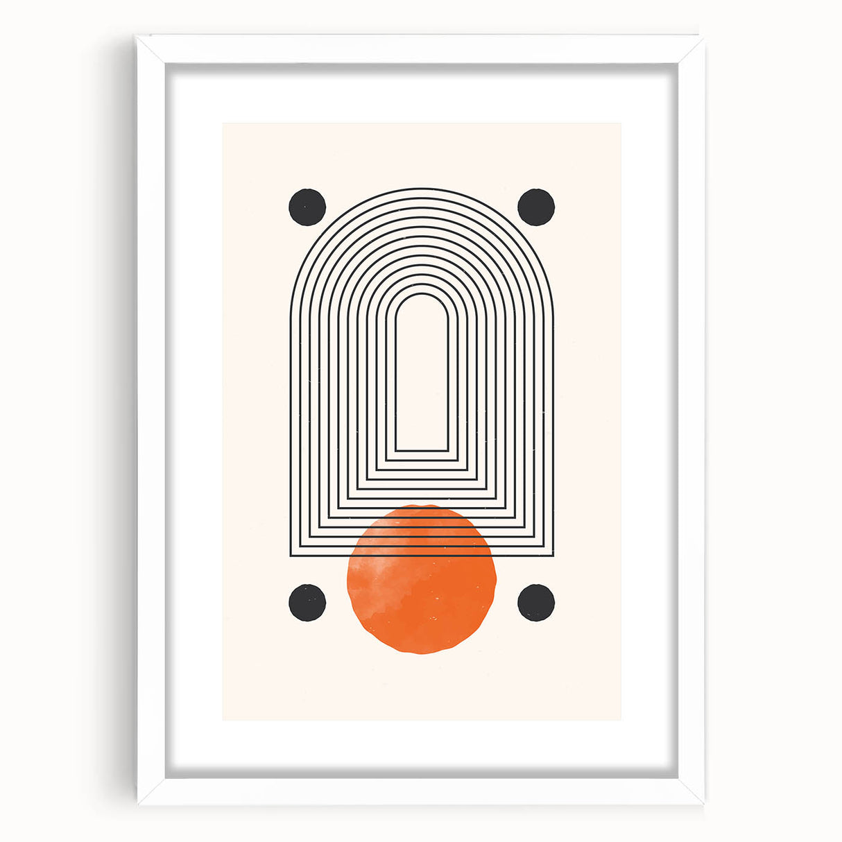 Boho Wall Art | Abstract Geometric Arch Print | Modern Boho Decor