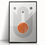 Boho Wall Art | Abstract Geometric Arch Design | Modern Boho Canvas