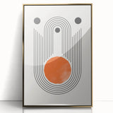 Boho Wall Art | Abstract Geometric Arch Design | Modern Boho Canvas