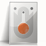 Boho Wall Art | Abstract Geometric Arch Design | Modern Boho Canvas