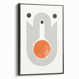 Boho Wall Art | Abstract Geometric Arch Design | Modern Boho Canvas