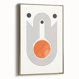 Boho Wall Art | Abstract Geometric Arch Design | Modern Boho Canvas