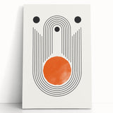 Boho Wall Art | Abstract Geometric Arch Design | Modern Boho Canvas