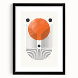 Boho Wall Art | Geometric Arch and Circle Print | Modern Boho Canvas