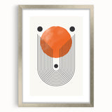 Boho Wall Art | Geometric Arch and Circle Print | Modern Boho Canvas