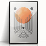 Boho Wall Art | Geometric Arch and Circle Print | Modern Boho Canvas