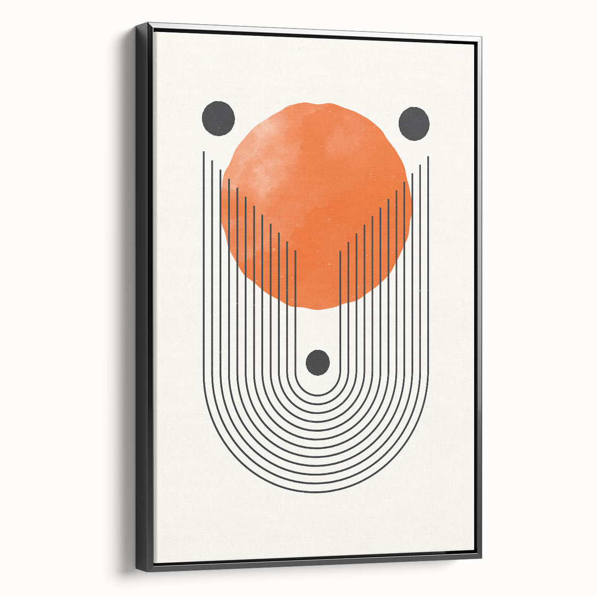 Boho Wall Art | Geometric Arch and Circle Print | Modern Boho Canvas