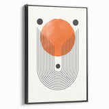 Boho Wall Art | Geometric Arch and Circle Print | Modern Boho Canvas