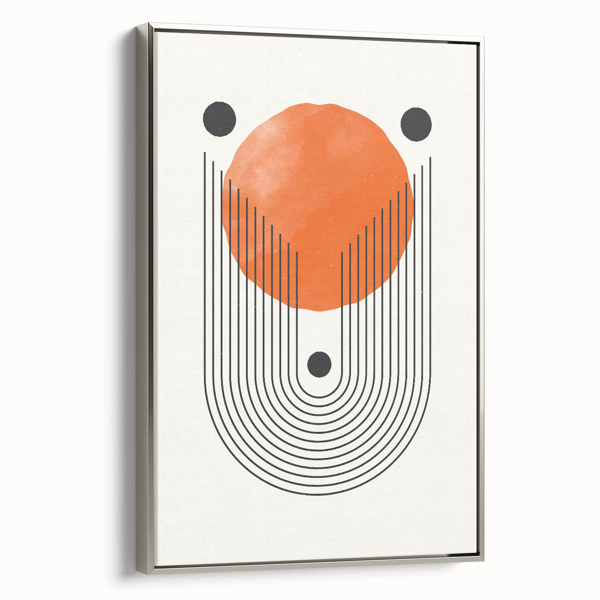 Boho Wall Art | Geometric Arch and Circle Print | Modern Boho Canvas