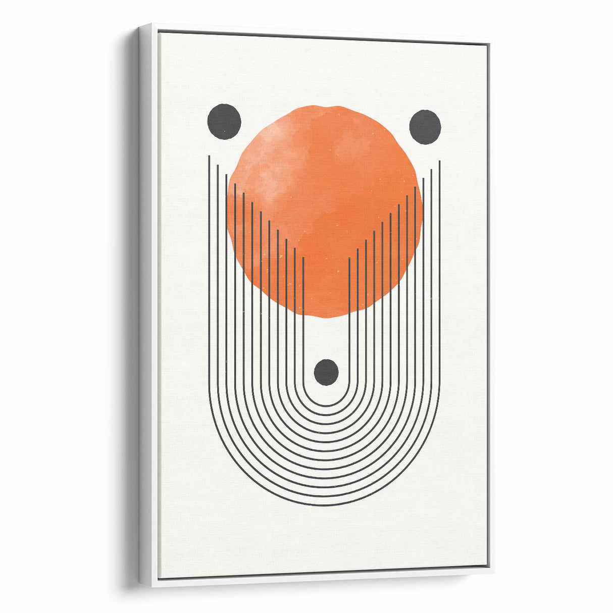Boho Wall Art | Geometric Arch and Circle Print | Modern Boho Canvas