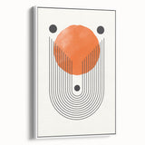 Boho Wall Art | Geometric Arch and Circle Print | Modern Boho Canvas