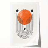 Boho Wall Art | Geometric Arch and Circle Print | Modern Boho Canvas