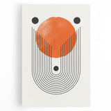 Boho Wall Art | Geometric Arch and Circle Print | Modern Boho Canvas
