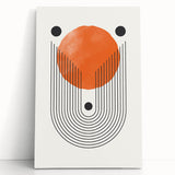 Boho Wall Art | Geometric Arch and Circle Print | Modern Boho Canvas