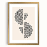Boho Wall Art | Modern Geometric Line Design | Minimalist Canvas
