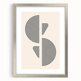 Boho Wall Art | Modern Geometric Line Design | Minimalist Canvas