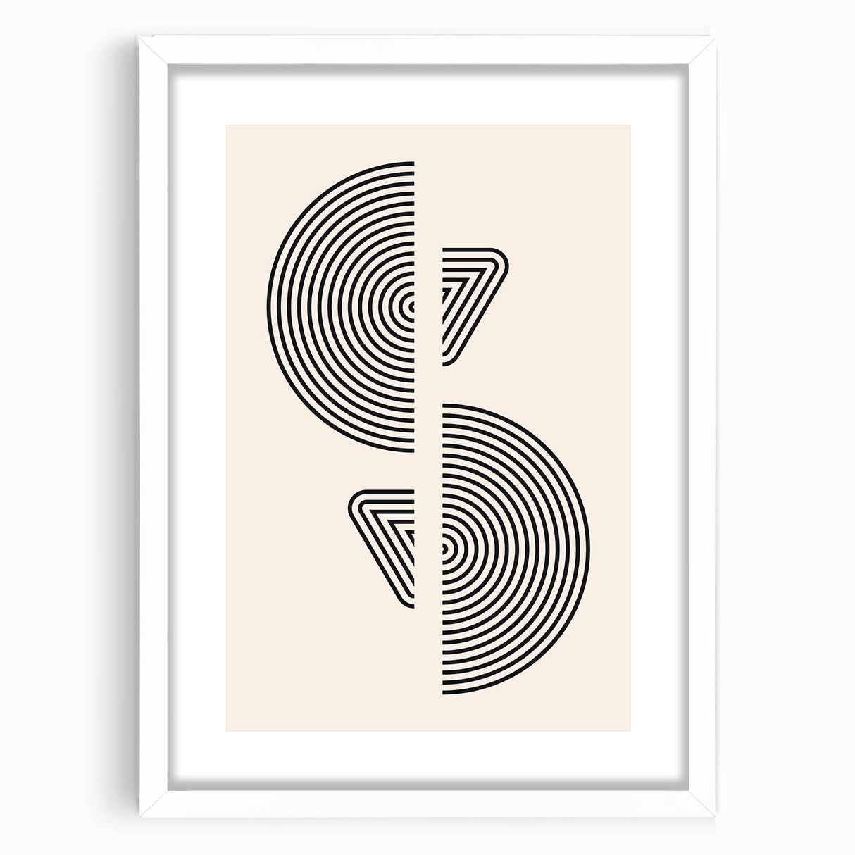 Boho Wall Art | Modern Geometric Line Design | Minimalist Canvas