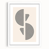 Boho Wall Art | Modern Geometric Line Design | Minimalist Canvas