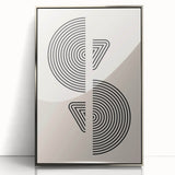 Boho Wall Art | Modern Geometric Line Design | Minimalist Canvas