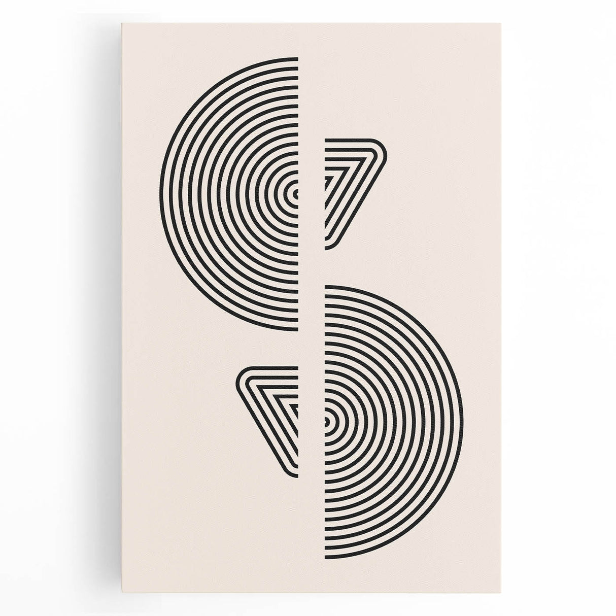 Boho Wall Art | Modern Geometric Line Design | Minimalist Canvas