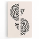 Boho Wall Art | Modern Geometric Line Design | Minimalist Canvas