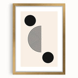 Boho Wall Art | Minimalist Geometric Circles Print | Modern Boho Decor
