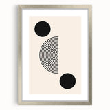 Boho Wall Art | Minimalist Geometric Circles Print | Modern Boho Decor