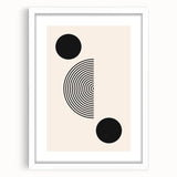 Boho Wall Art | Minimalist Geometric Circles Print | Modern Boho Decor