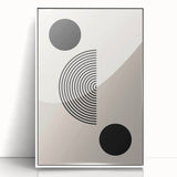 Boho Wall Art | Minimalist Geometric Circles Print | Modern Boho Decor