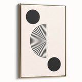 Boho Wall Art | Minimalist Geometric Circles Print | Modern Boho Decor