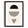 Boho Wall Art | Abstract Geometric Shapes Print | Minimalist Canvas