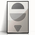 Boho Wall Art | Abstract Geometric Shapes Print | Minimalist Canvas