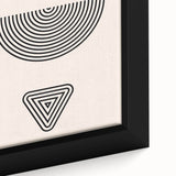 Boho Wall Art | Abstract Geometric Shapes Print | Minimalist Canvas