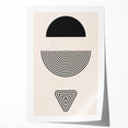 Boho Wall Art | Abstract Geometric Shapes Print | Minimalist Canvas